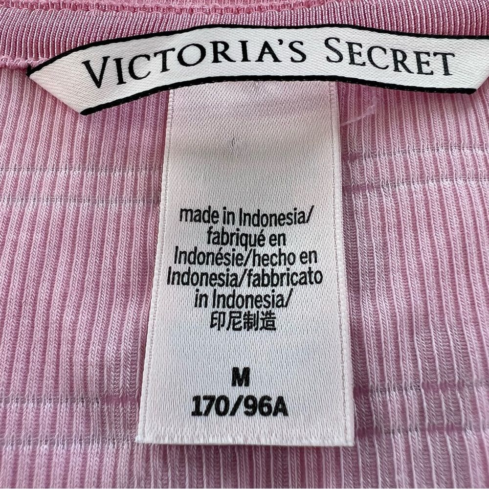Victoria’s Secret Petal Pink Silver Stipe Racerback Athleisure Yoga Tank Size M - Picture 8 of 13